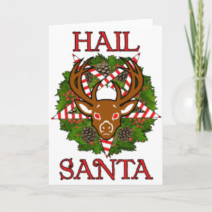Hagel Santa Helgkort