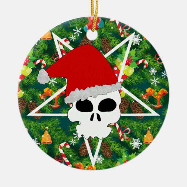 hagel Santa Julgransprydnad Keramik (Framsidan)