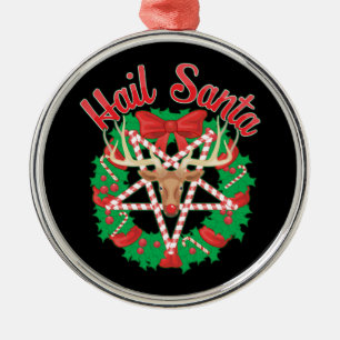 Hagel Santa! Julgransprydnad Metall