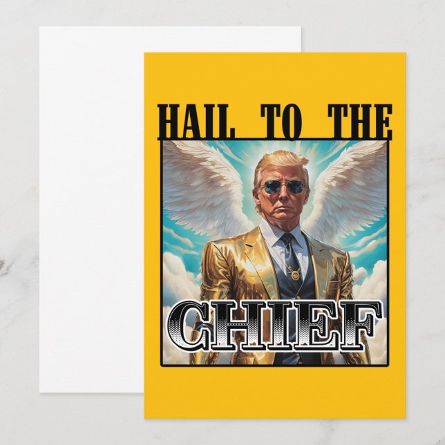 Hagel till chefen - Trump 2024 Inbjudningar (Fram/baksida)