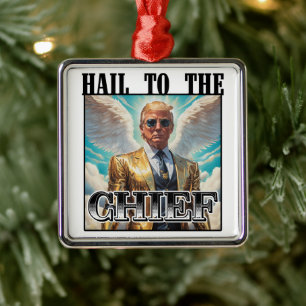 Hagel till chefen - Trump 2024 Julgransprydnad Metall