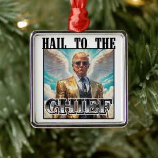 Hagel till chefen - Trump 2024 Julgransprydnad Metall