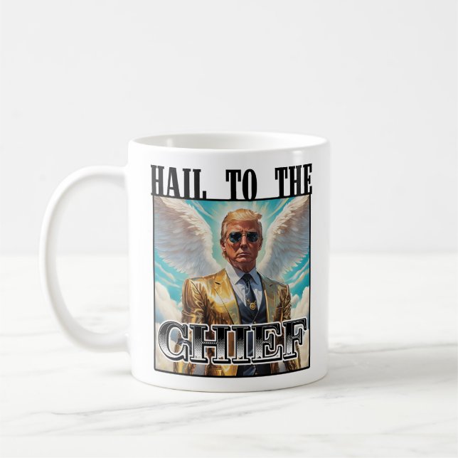 Hagel till chefen - Trump 2024 Kaffemugg (Vänster)
