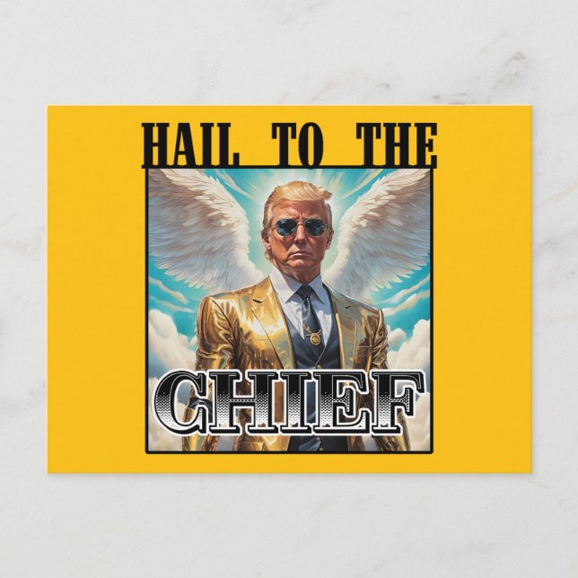 Hagel till chefen - Trump 2024 Vykort (Framsida)