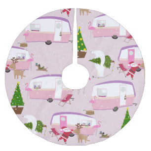 Hagelparkspark i jultomte. flamingo julgransmatta borstad polyester