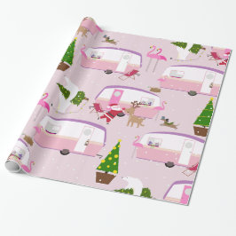 Hagelparkspark i jultomte. flamingo presentpapper