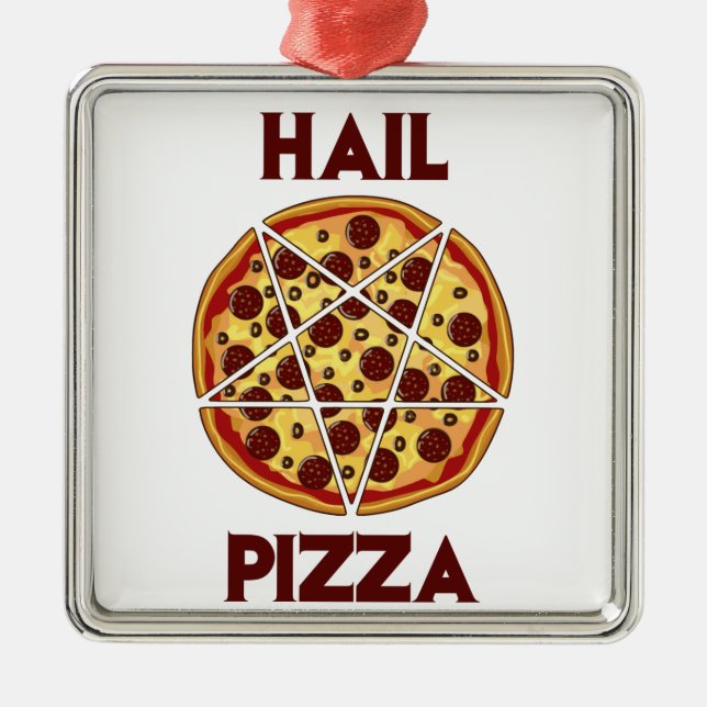 HagelPizza Julgransprydnad Metall (Framsidan)