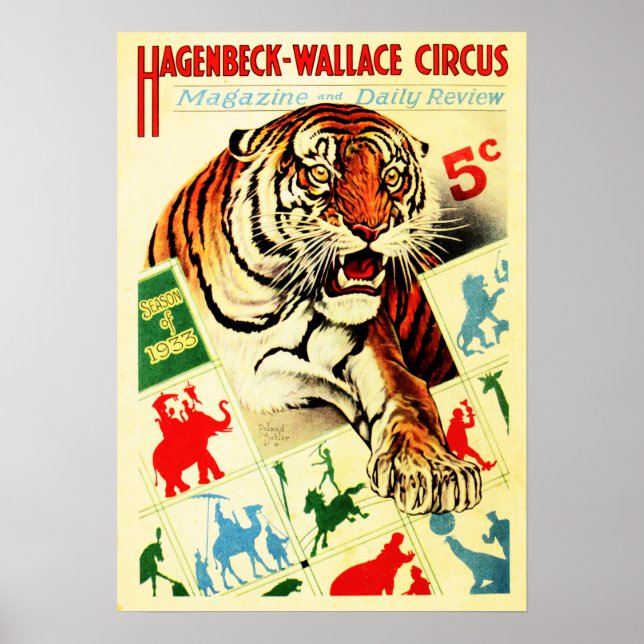 HAGENBECK WALLACE CIRCUS Magazine Review Cover Poster (Framsidan)