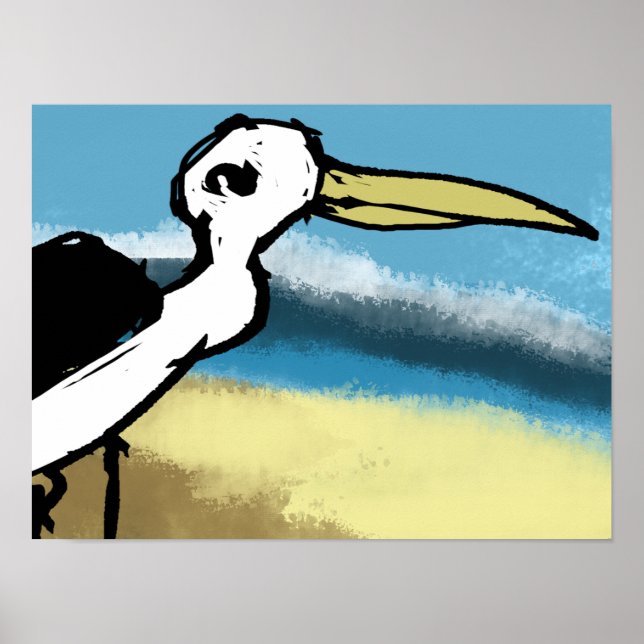 Häger vid havet poster (Framsidan)