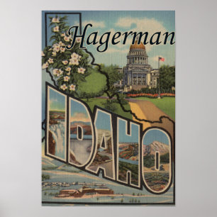 Hagerman Idaho - stora brevplatser Poster