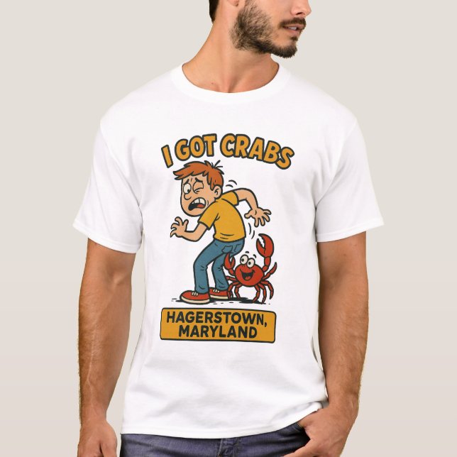 Hagerstown Crabs T Shirt (Framsida)