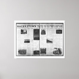 Hagerstown Featured in Washington Herald 1912 Canvastryck