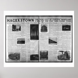 Hagerstown Featured in Washington Herald 1912 Poster