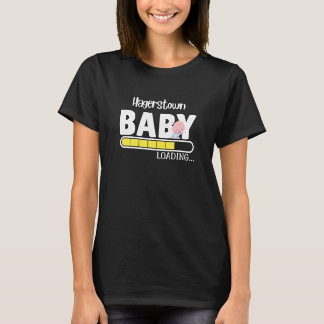 Hagerstown Native Pride Funny State Baby Parent Mo T Shirt (Framsida)