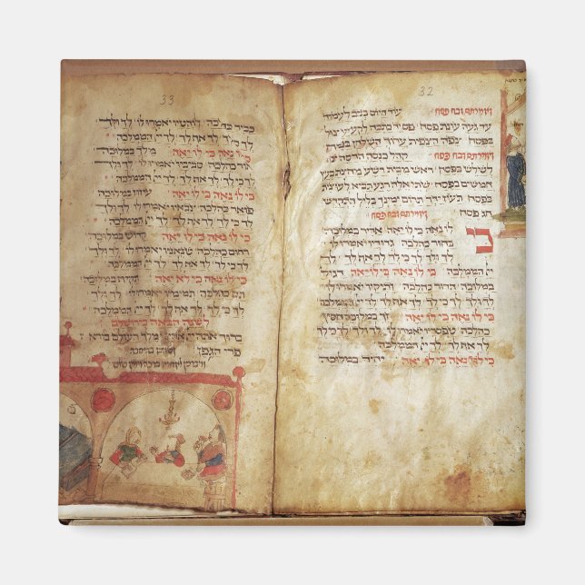 Haggadah för Kväll i Passover Magnet (Framsidan)