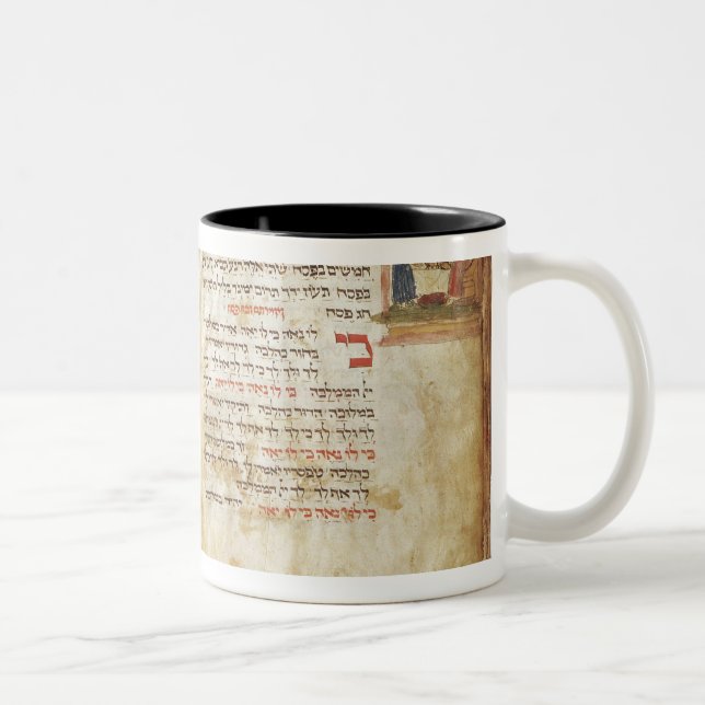 Haggadah för kvällen av påskhögtiden Två-Tonad mugg (Höger)