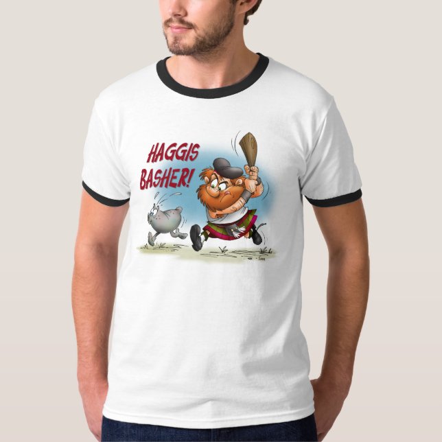 Haggis Basher Tee Shirt (Framsida)