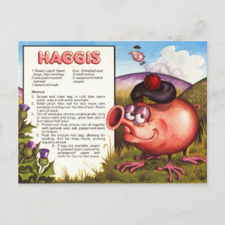 Haggis Recipe Vykort