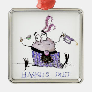 haggisna bantar julgransprydnad metall