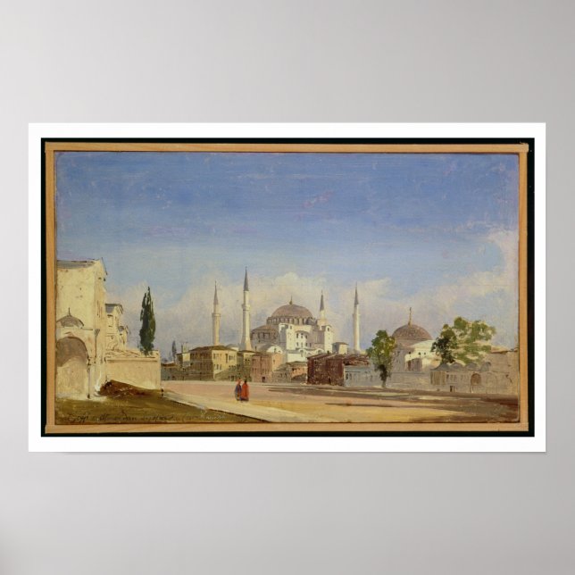 Haghia Sophia, Konstantinopel, 1843 (olja på arbet Poster (Framsidan)
