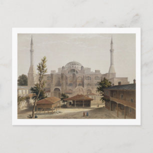Haghia Sophia, Konstantinopel, pub. 1852 (färg l Vykort