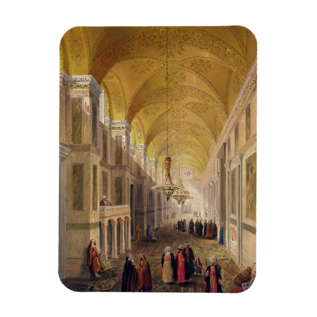 Haghia Sophia, plate 2: Narthex, ingraverad av L. Magnet (Vertikal)