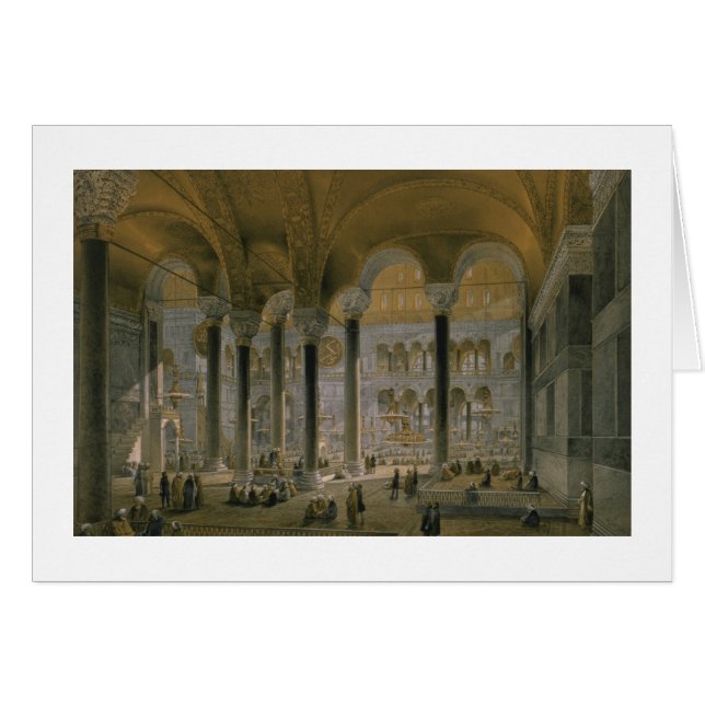 Haghia Sophia, pläterar 6: det norr skeppet, Hälsningskort (Framsidan Horizontal)