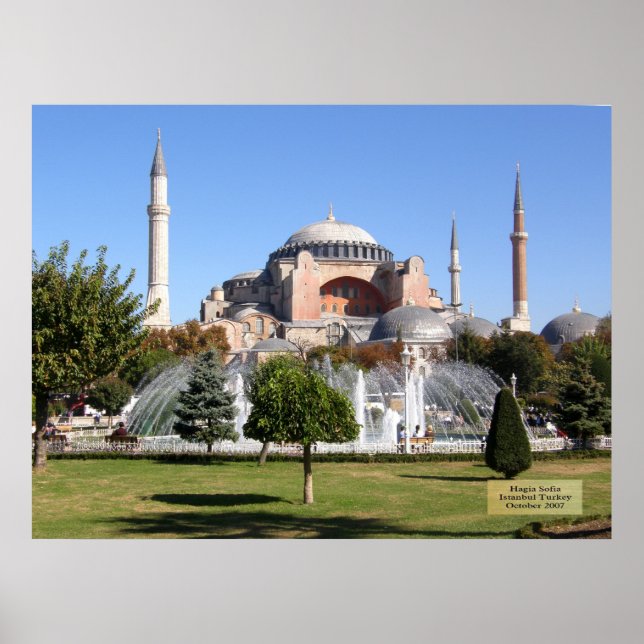 Hagia Sofia-Istanbul, Turkiet Poster (Framsidan)