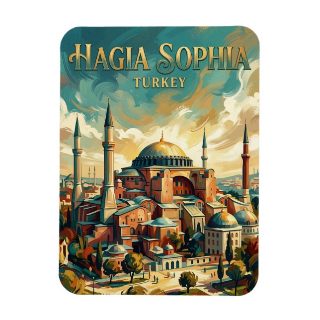 Hagia Sofia Turkiet Magnet (Vertikal)