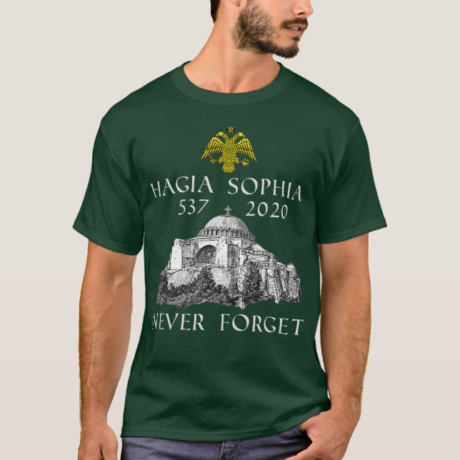 Hagia Sophia Church Museum Roman Byzantine Icons T Shirt (Framsida)