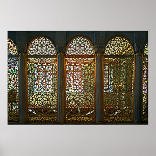 Hagia Sophia. Fragment av insidan. Design Poster