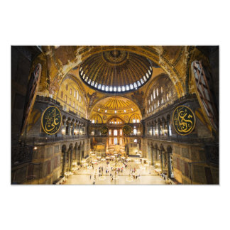 Hagia Sophia Insida i Istanbul Fototryck