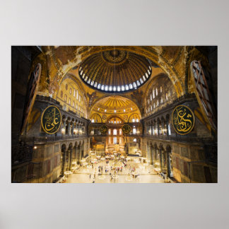 Hagia Sophia Insida i Istanbul Poster