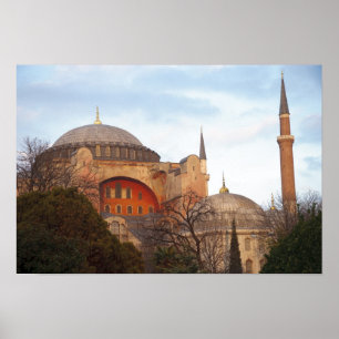 Hagia Sophia invigd av bysantinen Poster