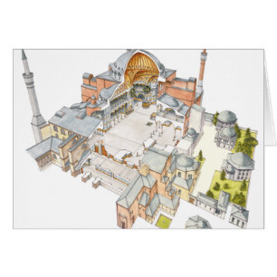 Hagia Sophia. Istambul Turquey. Hälsningskort