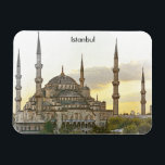 Hagia Sophia Istanbul Turkiet Architecture Magnet<br><div class="desc">Fantastisk Istanbul Turkiet-teckningar som visar berömden Hagia Sophia byggnad. Underbar souvenir och presentidé.</div>