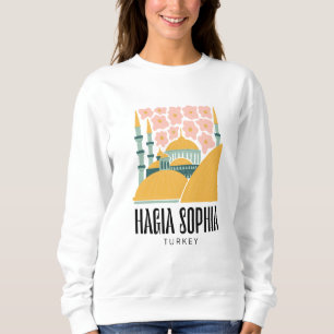 Hagia Sophia Istanbul Turkiet resande blommigt T Shirt