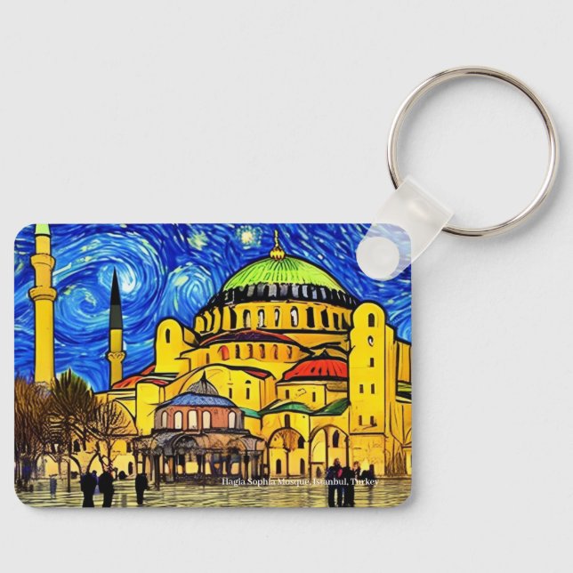 Hagia Sophia Mosque, Istanbul på en nyckelring (Framsida)