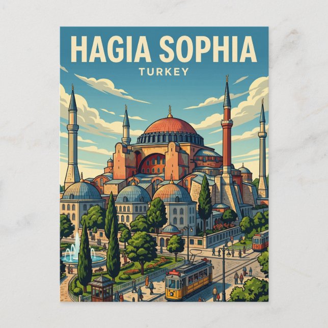 Hagia Sophia Turkiet Vykort (Framsida)