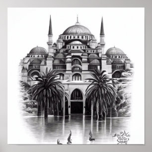 Hagia Sopya i Istanbul Turkiet Poster