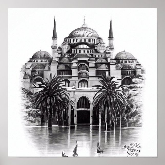 Hagia Sopya i Istanbul Turkiet Poster (Framsidan)