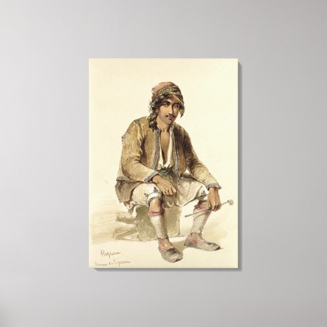 Hagiadur - från Erzerum, 1856 Canvastryck (Framsida)
