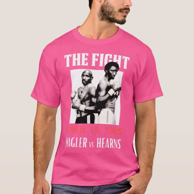 Hagler Vs Hearns Original Aesthetic Tribute T Shirt (Framsida)