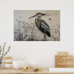 Hägrens elegans poster