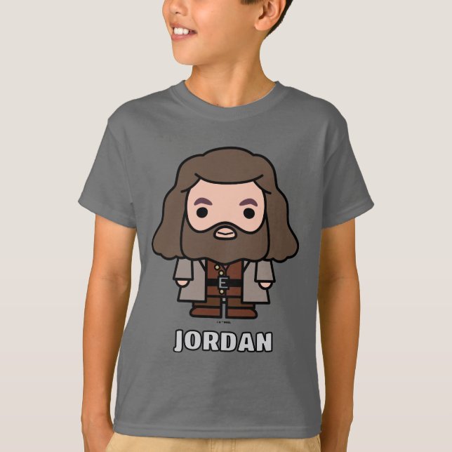 Hagrid Cartoon Character Art T Shirt (Framsida)