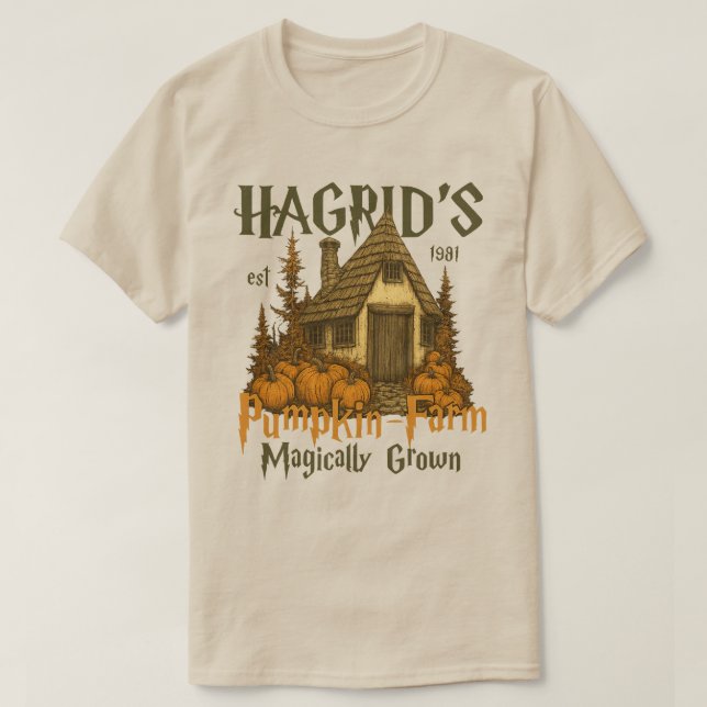 Hagrid pumpkin sweatshirt Fall Season Sweat Shirt. T Shirt (Design framsida)
