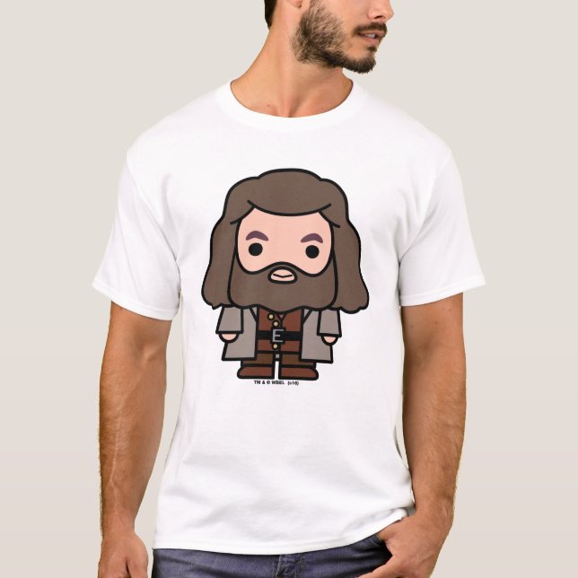 Hagrid Tecknad Karaktär Konst Tee Shirt (Framsida)