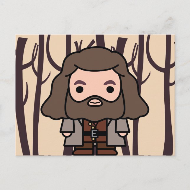 Hagrid Tecknad Karaktär Konst Vykort (Framsida)