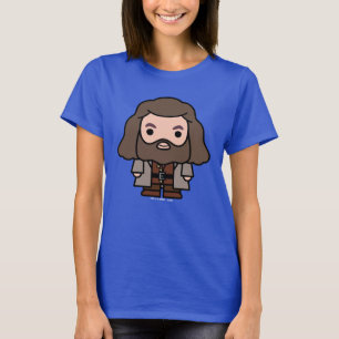 Hagrid tecknade figurerkonst tee shirt