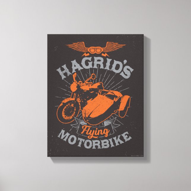 Hagrids flygande motorcykel canvastryck (Framsida)